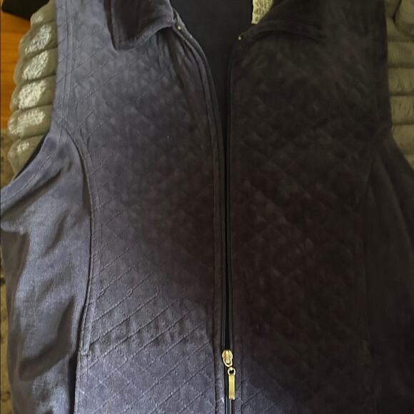 White Stag Dark Blue Quilted Vest with Pockets - Picture 4 of 5